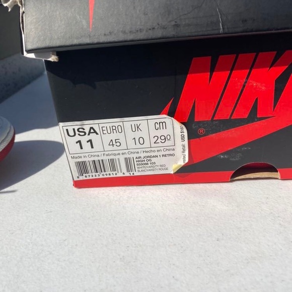 Jordan 1 Retro Metallic Red (2017) - Picture 7 of 7